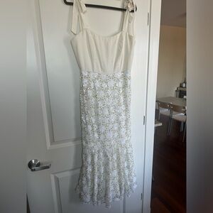 Mestiza size 8 white dress with sequins